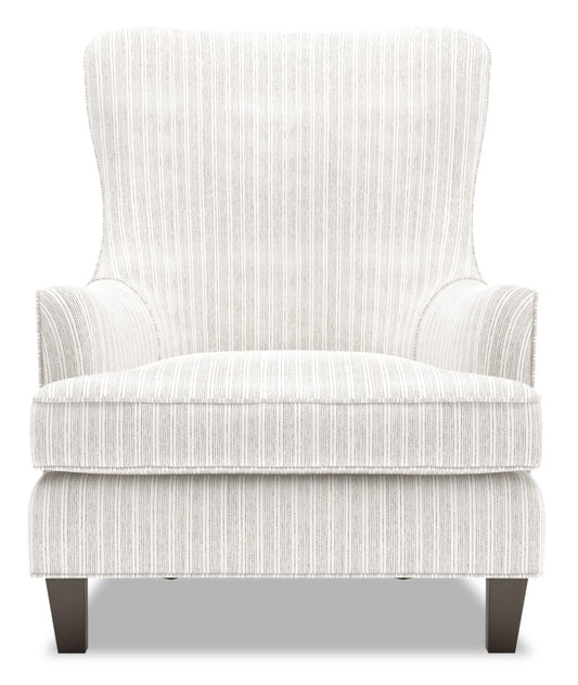 Fauteuil d'appoint à oreilles Sofa Lab personnalisable de 32 po fabriqué au Canada en tissu - blanc Dolphin White | AILE1160
