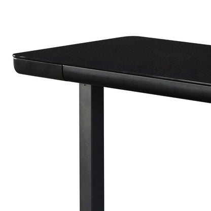 Bureau Metro de 47,24 po à hauteur réglable avec rangement et ports USB - Noir | Bureau Metro de 47,24 po à hauteur réglable avec rangement et ports USB - noir