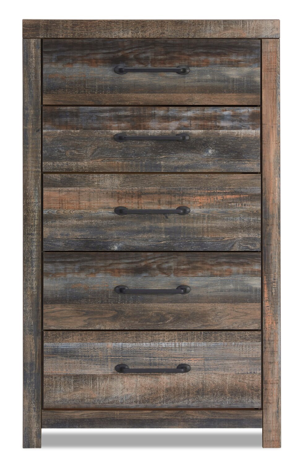 Commode de chambre Abby, 5 tiroirs, 31,7 L x 53,9 H - Marron | Commode verticale Abby de 31,7 po (L) x 53,9 po (H) à 5 tiroirs pour la chambre à coucher - brune