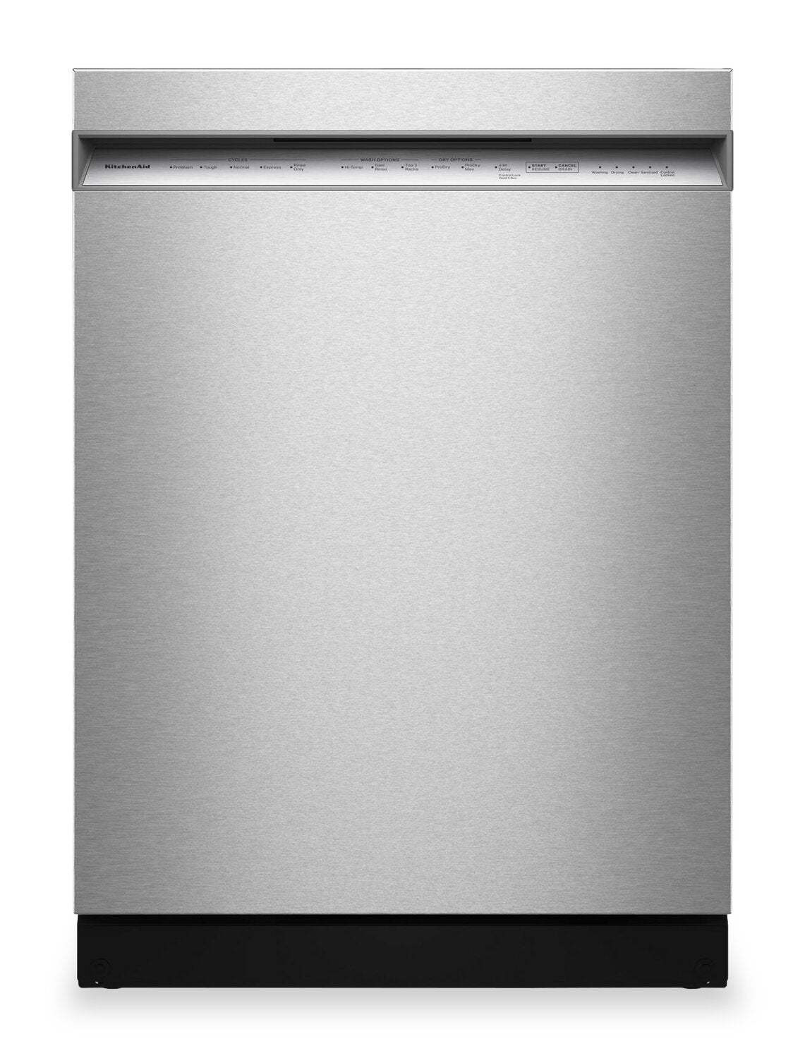 Lave-vaisselle KitchenAid de 24 po et de 44 dBA et troisième panier 360° Max JetsMC - acier inoxydable avec finition PrintShieldMC - KDFS424SPS