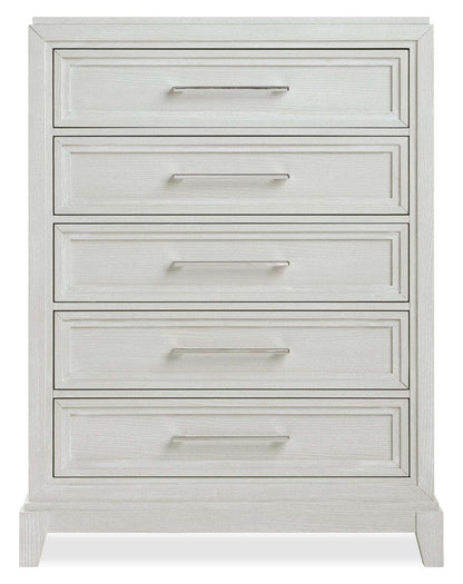 Commode verticale Vida de 5 tiroirs, 38 po (L) x 52 po (H) - sable