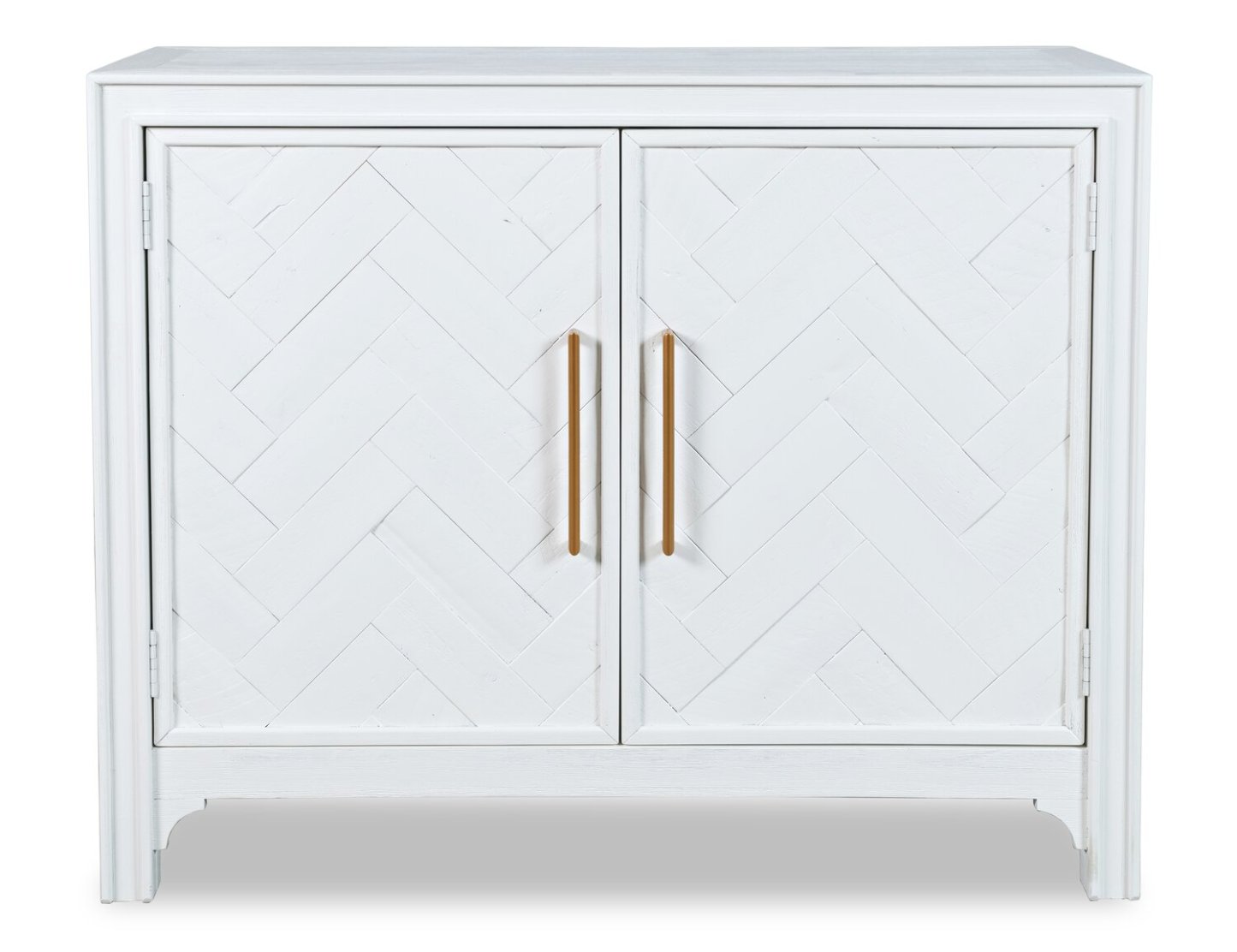 Armoire d'appoint en bois massif Keena 40 - Blanc|Armoire décorative Keena de 40 po en bois massif - blanche