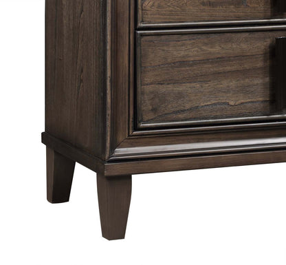 Commode de chambre à coucher Kane, 5 tiroirs, 35,4 L x 53 H - Marron | Commode verticale Kane de 35,4 po (L) x 53 po (H) à 5 tiroirs pour la chambre à coucher - brune