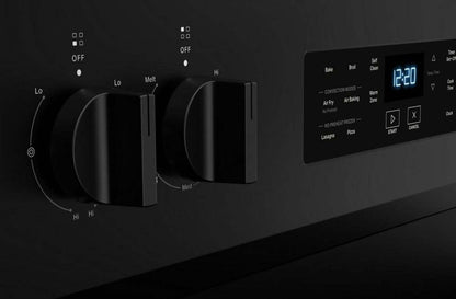 Cuisinière électrique Whirlpool de 5,3 pi3 avec friture à air sans préchauffage - noire - YWFES5030RB | Bain à remous 5,3 Cu. Fort. Cuisinière électrique sans préchauffage pour friture à air - Noir - YWFES5030RB | YWFES5RB