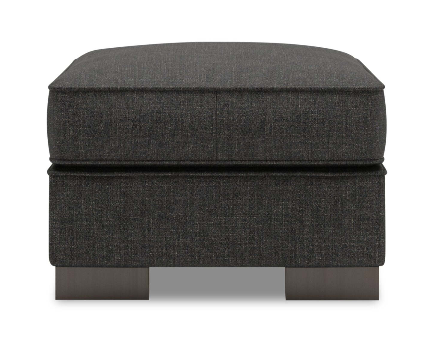 Fabriqué au Canada Canapé personnalisable Lab Track 24 en tissu d'apparence lin - Luna Kohl gris | Pouf Track de Sofa Lab de 24 po fabriqué au Canada en tissu d'apparence lin - gris Luna Kohl | TR802691
