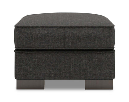 Fabriqué au Canada Canapé personnalisable Lab Track 24 en tissu d'apparence lin - Luna Kohl gris | Pouf Track de Sofa Lab de 24 po fabriqué au Canada en tissu d'apparence lin - gris Luna Kohl | TR802691