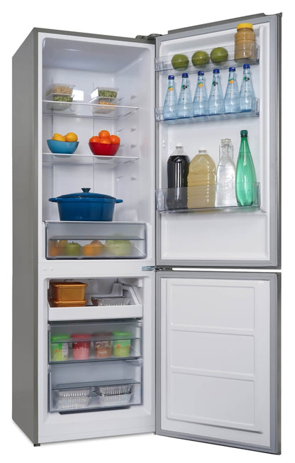 Réfrigérateur Danby de 10,3 pi³ et de 23,7 po à congélateur inférieur - acier inoxydable - DBMF100B1SLDB | Danby 23.7 10.3 Cu. Ft. Bottom-Mount Refrigerator - Stainless Steel - DBMF100B1…