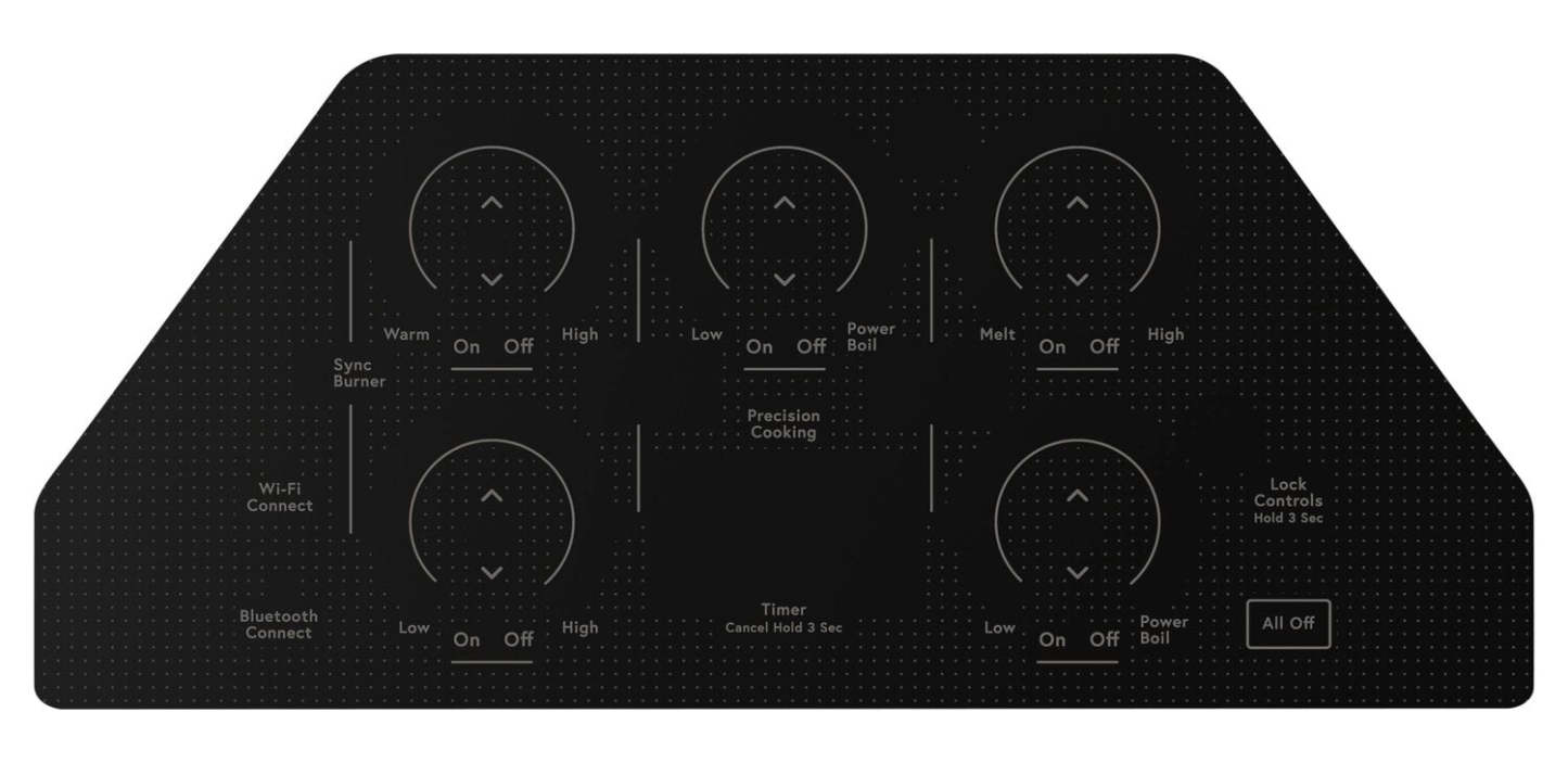 Cafe 36 5-Element Electric Cooktop - Black - CEP90361TBB | Surface de cuisson électrique Café de 36 po à 5 éléments - noire - CEP90361TBB