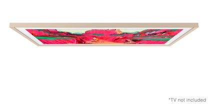 Cadre décoratif personnalisable pour téléviseur The Frame Pro de 65 po de Samsung - sable doré biseauté