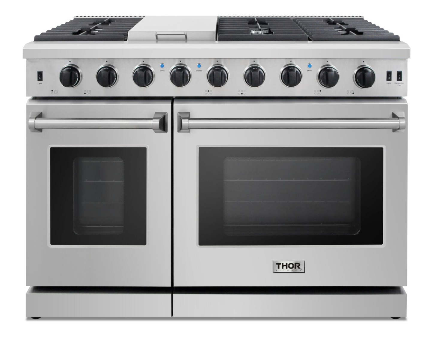 Cuisine Thor 6,8 Cu. Fort. Cuisinière à gaz professionnelle à six brûleurs – LRG4807U-SS | Cuisinière professionnelle à gaz Thor Kitchen de 6,8 pi³ à six brûleurs – LRG4807U-SS | LRG4807S