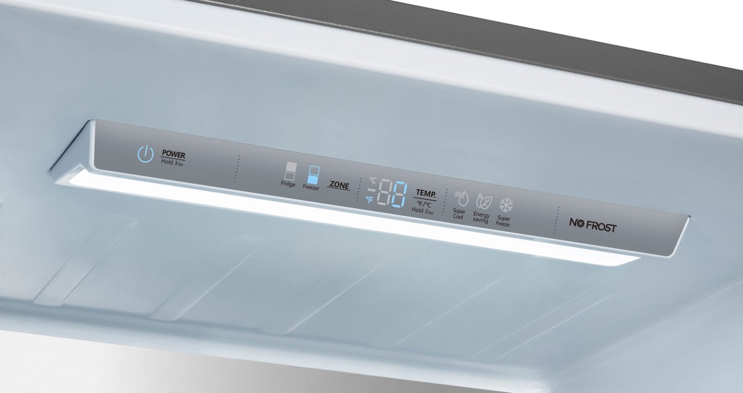 Réfrigérateur Hisense de 27,7 pi³ et de 14,7 po à congélateur inférieur - titane - RB15A2CSE | Hisense 27,7 14,7 Cu. Fort. Réfrigérateur à congélateur inférieur - Titane - RB15A2CSE