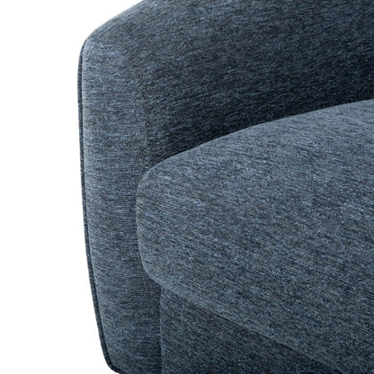 Fauteuil d'appoint pivotant en tissu chenille Rio 34,5 - Bleu | Fauteuil d'appoint pivotant Rio de 34,5 po en tissu chenille - bleu