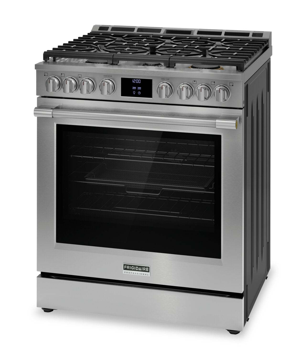 Cuisinière à gaz Frigidaire Professionnel de 6 pi³ avec convection totale et friture à air - acier en…