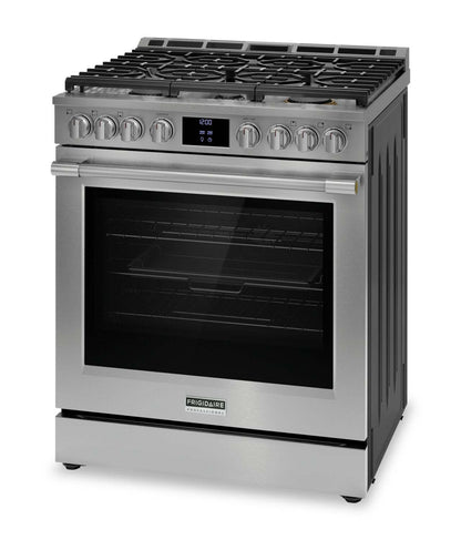 Cuisinière à gaz Frigidaire Professionnel de 6 pi³ avec convection totale et friture à air - acier en…