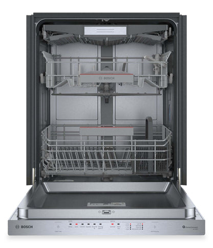 Bosch 500 Series 24'' 44 dBA Built-In Dishwasher - Anti-Fingerprint Brushed Steel - SHP65CC5UC | Lave-vaisselle encastré Bosch de série 500 de 24 po de 44 dBA - acier brossé résistant aux traces de doigts - SHP65CC5UC