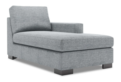 Sofa Lab Track RAF Chaise - Luna Étain | Fauteuil long de gauche Track de la collection Sofa Lab - Luna Pewter | TR282291