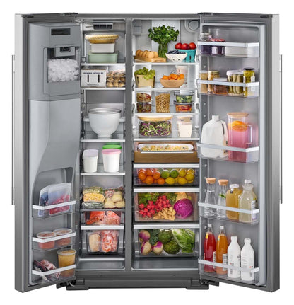 Réfrigérateur KitchenAid de 21 pi3 et de 36 po de profondeur comptoir - acier inoxydable résistant aux traces de doigts - KRSC536RPS