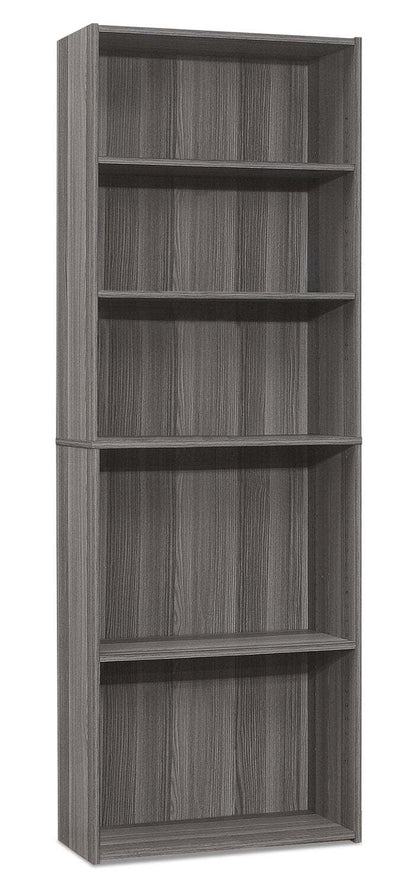 Bibliothèque 5 étagères Slade 24.75 - Gris|Bibliothèque Slade de 24,75 po à 5 tablettes - grise