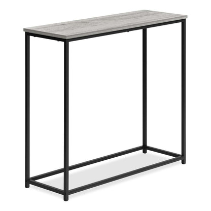 Alma 31.5 Modern Sofa Table - Grey with Black Metal Frame|Table de salon moderne Alma de 31,5 po - grise avec armature en métal noir