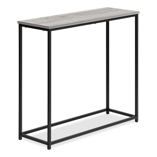 Alma 31.5 Modern Sofa Table - Grey with Black Metal Frame|Table de salon moderne Alma de 31,5 po - grise avec armature en métal noir