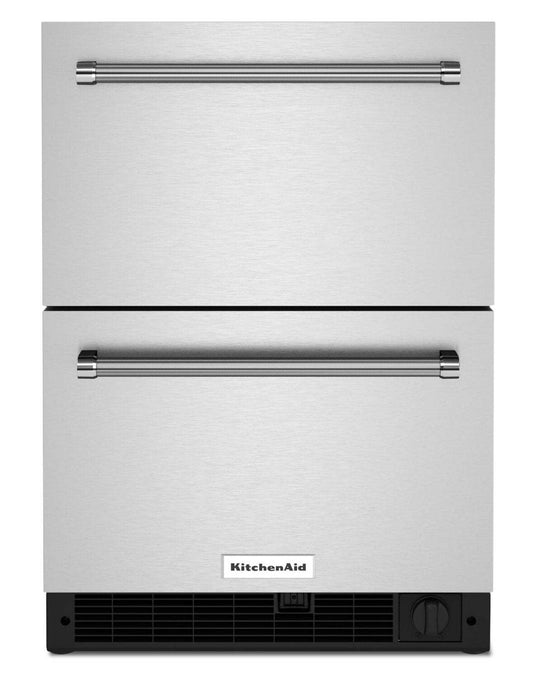 Réfrigérateur-tiroir KitchenAid de 24 po et de 4,3 pi³ sous le comptoir - acier inoxydable - KUDF204KSB | KitchenAid 24 4,3 Cu. Fort. Réfrigérateur à tiroir sous le comptoir - Acier inoxydable…