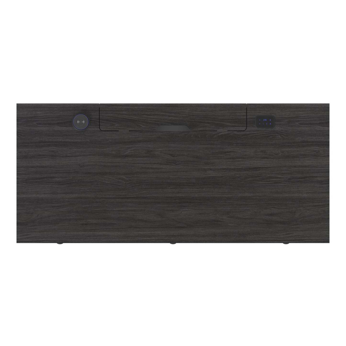 Bureau Elevate de 60 po à hauteur réglable avec rangement et chargement sans fil - Blanc/Gris | Bureau Elevate de 60 po à hauteur réglable avec rangement et recharge sans fil - blanc et gris