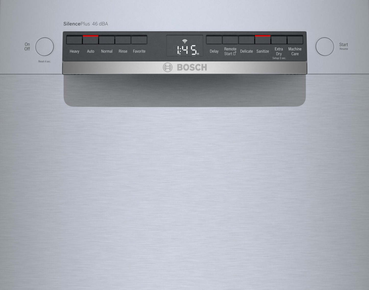 Bosch Lave-vaisselle intelligent à commande frontale série 18 300 avec PrecisionWash® et troisième panier - SPE53C55UC | Lave-vaisselle intelligent Bosch série 300 de 18 po avec commandes à l'avant, PrecisionWash et 3e panier - SPE53C55UC | SPE535UC