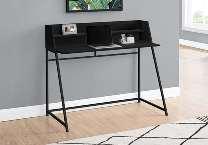 Bureau Lawson 47.25 avec petite niche - Noir|Bureau Lawson de 47,25 po avec petite crédence - noir