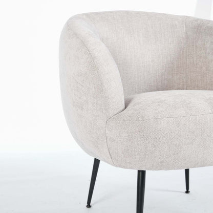 Fauteuil d'appoint en tissu boucle Nova 28.7 – gris clair | Fauteuil d'appoint Nova de 28,7 po en tissu bouclé - gris clair