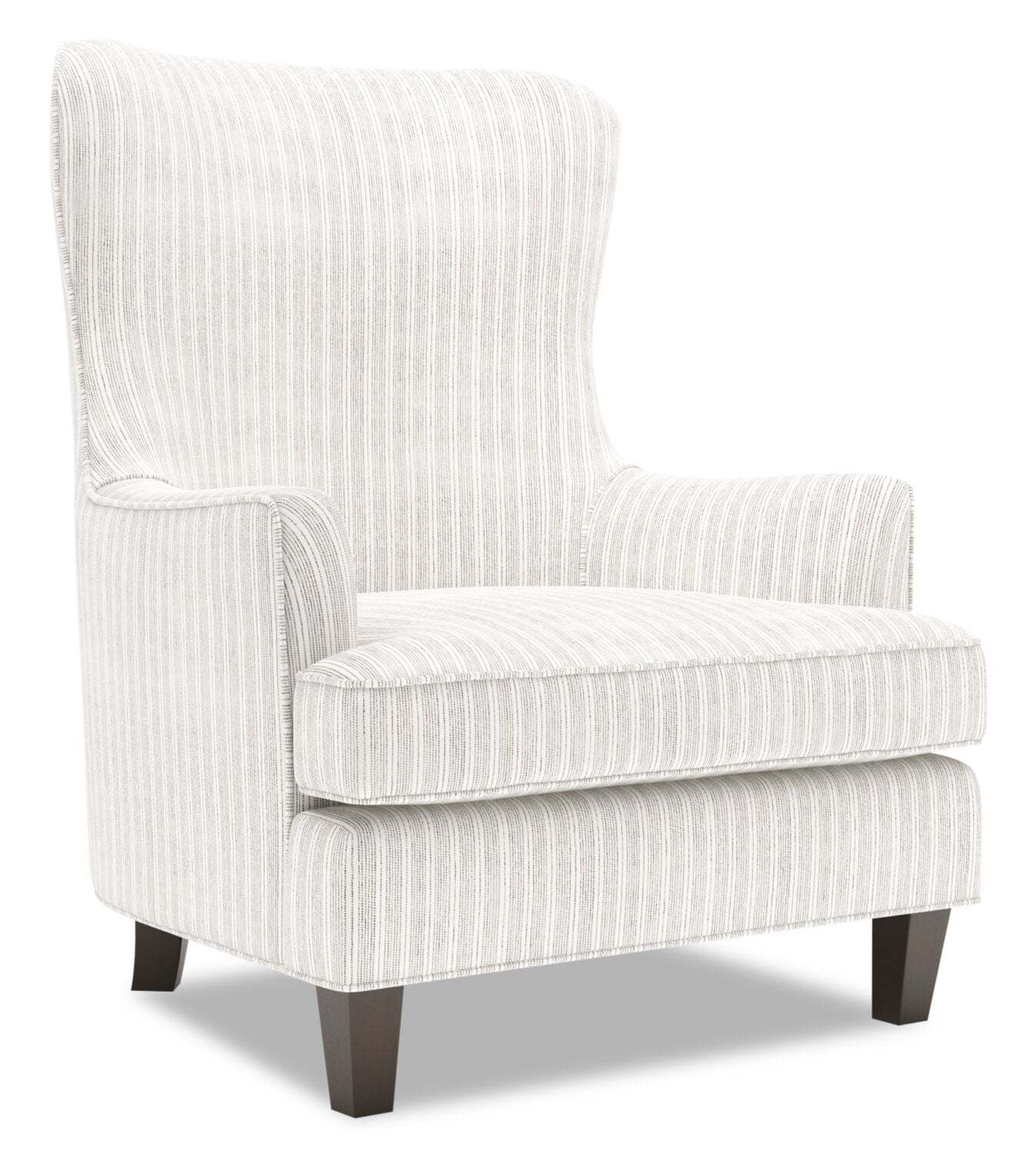 Fauteuil d'appoint à oreilles Sofa Lab personnalisable de 32 po fabriqué au Canada en tissu - blanc Dolphin White | AILE1160