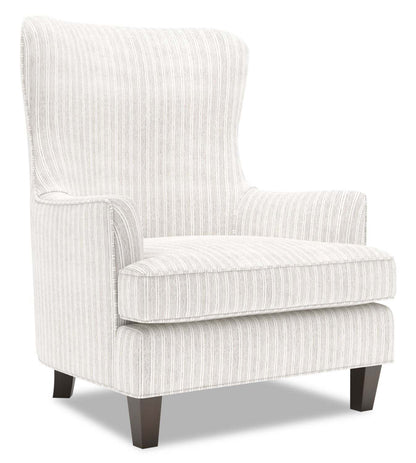 Fauteuil d'appoint à oreilles Sofa Lab personnalisable de 32 po fabriqué au Canada en tissu - blanc Dolphin White | AILE1160