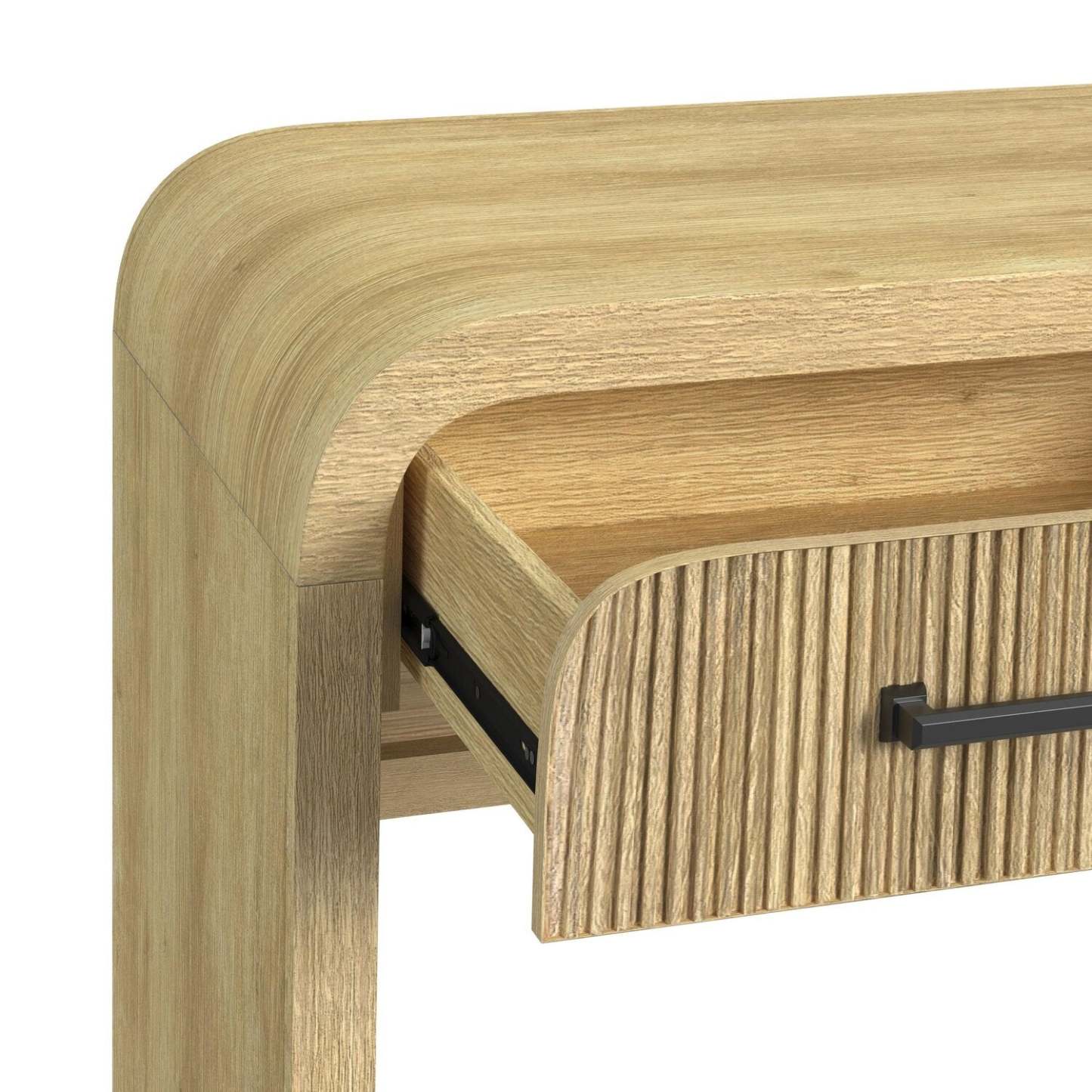 Table de salon moderne Lenore 59" avec rangement - Naturel | Table de salon moderne Lenore de 59 po avec rangement - naturel