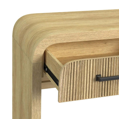 Table de salon moderne Lenore 59" avec rangement - Naturel | Table de salon moderne Lenore de 59 po avec rangement - naturel