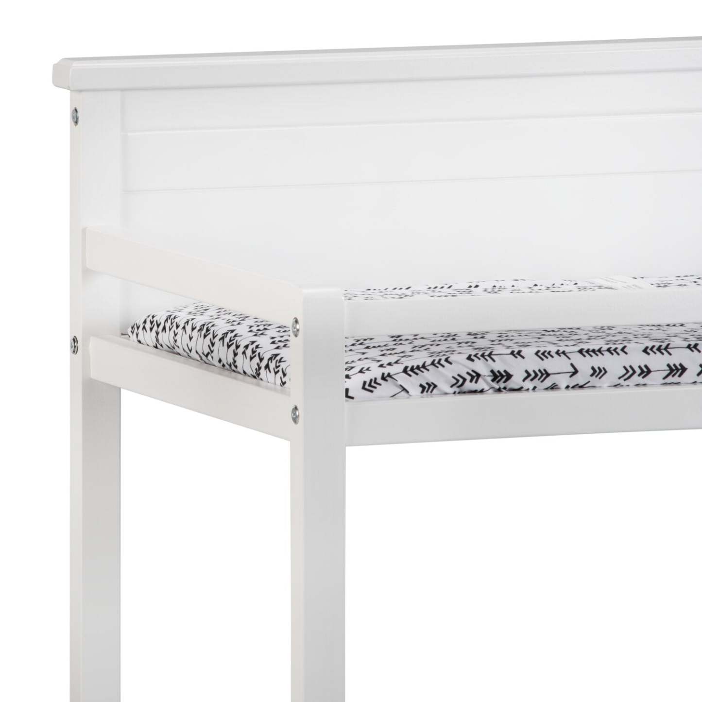 Table à langer avec matelas à langer Harper - Blanc | Table à langer Harper pour bébé avec matelas à langer - blanche