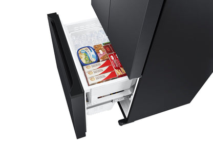 Réfrigérateur Samsung de 33 po et de 17,5 pi³ à portes françaises de profondeur - noir caviar mat - RF18A5101MT/AA | Samsung 33 17,5 Cu. Fort. Réfrigérateur à portes françaises à profondeur de comptoir - Noir caviar mat - RF18A5101MT/AA