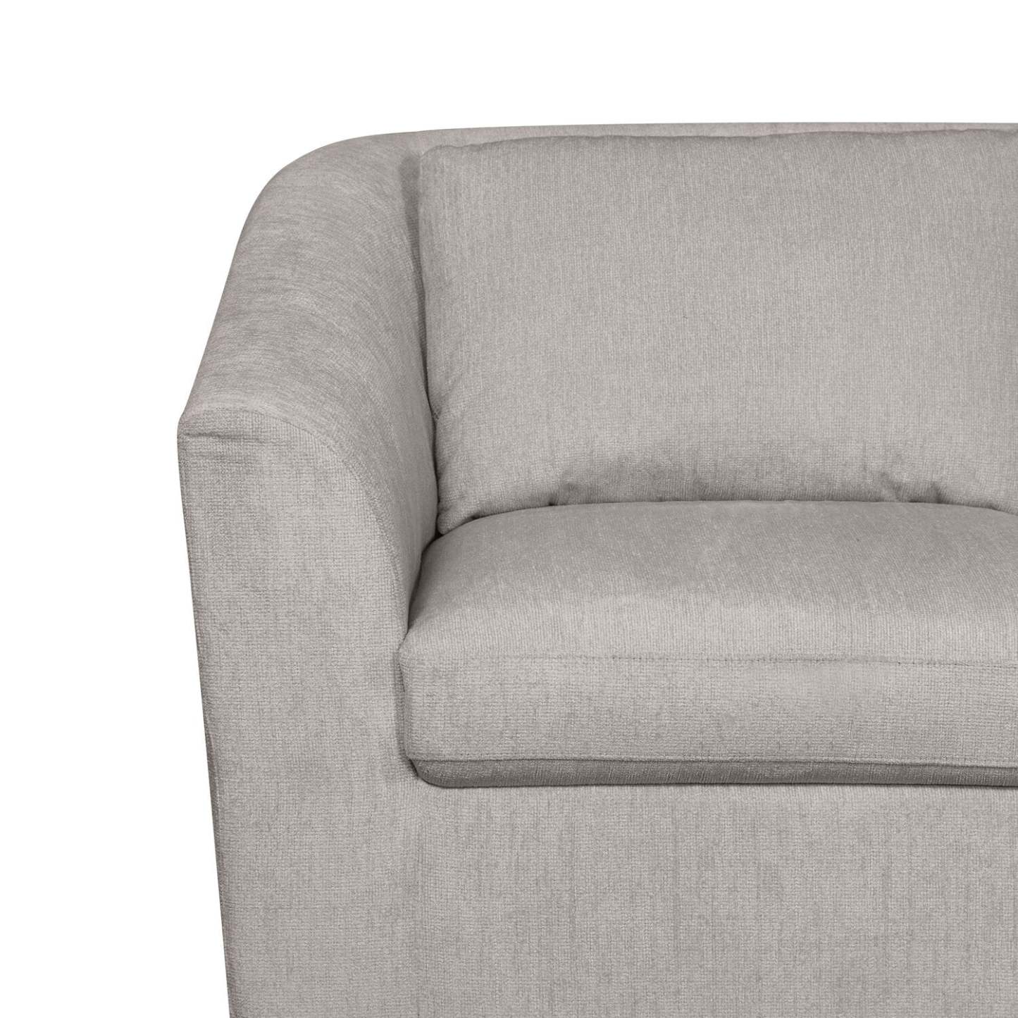 Sofa sectionnel Envy 3 pièces en tissu de chenille - gris brouillard
