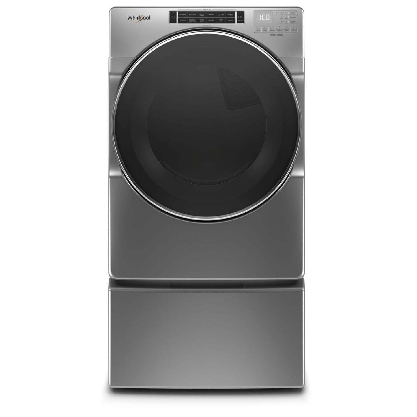 Whirlpool 7,4 pi³ Sécheuse électrique à la vapeur - ombre chrome - superposable - YWED8620HC