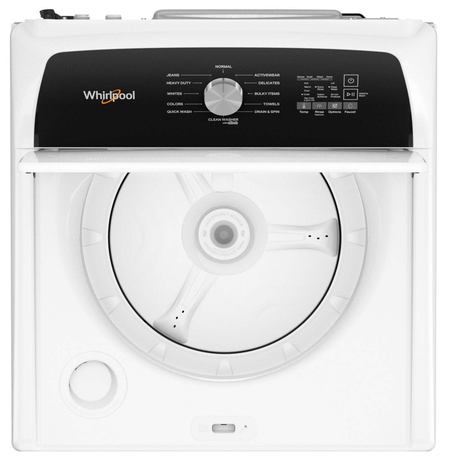 Laveuse Whirlpool à chargement par le haut de 5,2 pi³ - blanche - WTW5015LW