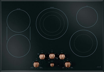 Ensemble de boutons Café en cuivre brossé pour table de cuisson électrique - CXCE1HKPMCU | Trousse de poignées Café cuivre brossé pour surface de cuisson électrique - CXCE1HKPMCU | CKCE1HCU