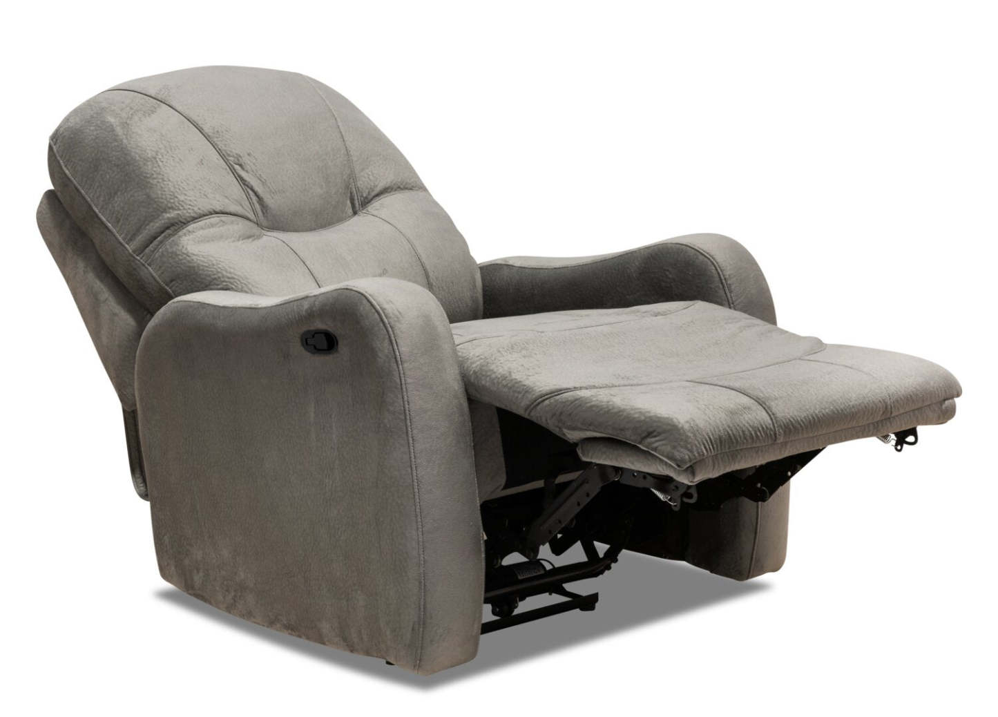 Fabriqué au Canada Fauteuil inclinable en tissu Everett 33,5 - Gris | Fauteuil inclinable Everett de 33,5 po fabriqué au Canada en tissu - gris