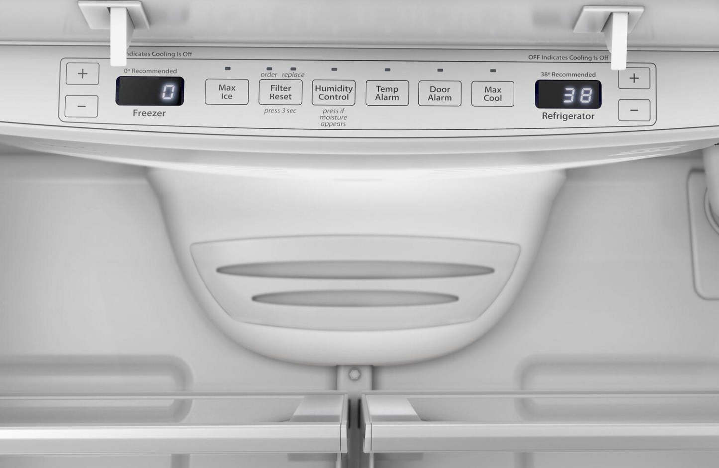 Whirlpool 36 20 pi3 Réfrigérateur de profondeur comptoir à portes françaises - acier inoxydable noir - WRFC2036RV | Réfrigérateur Whirlpool de 20 pi3 et de 36 po de profondeur comptoir à portes françaises - acier inoxydable noir - WRFC2036RV | WRFC20RV