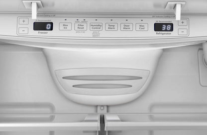 Whirlpool 36 20 pi3 Réfrigérateur de profondeur comptoir à portes françaises - acier inoxydable noir - WRFC2036RV | Réfrigérateur Whirlpool de 20 pi3 et de 36 po de profondeur comptoir à portes françaises - acier inoxydable noir - WRFC2036RV | WRFC20RV