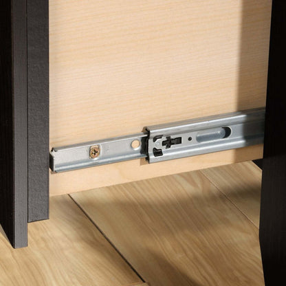 Bureau traditionnel Murray de 53 po avec dessus relevable et rangement - brun foncé