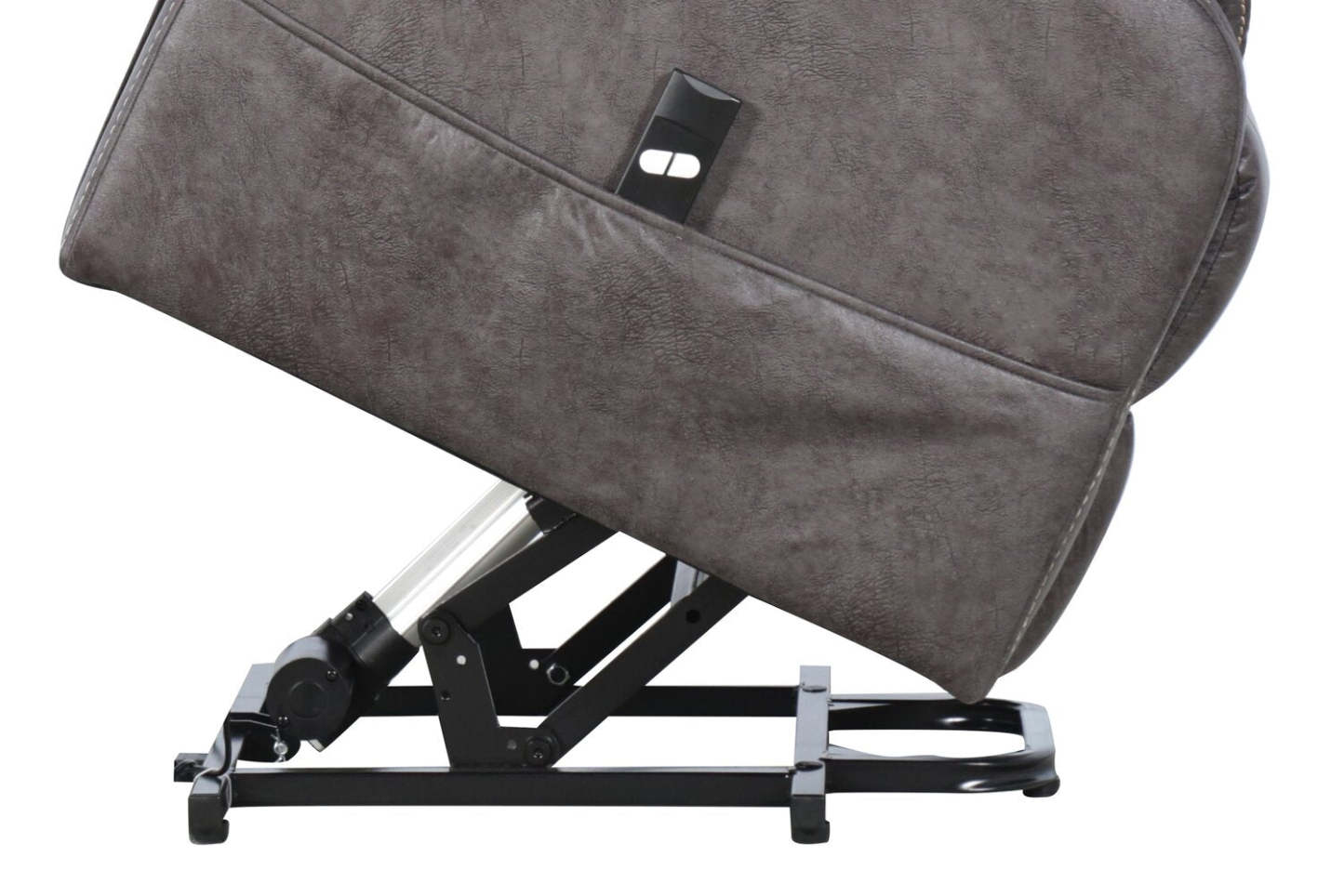 Fauteuil inclinable à relevage électrique Landon 34 en microfibre - Gris | Fauteuil inclinable électrique Landon de 34 po en microfibre - gris