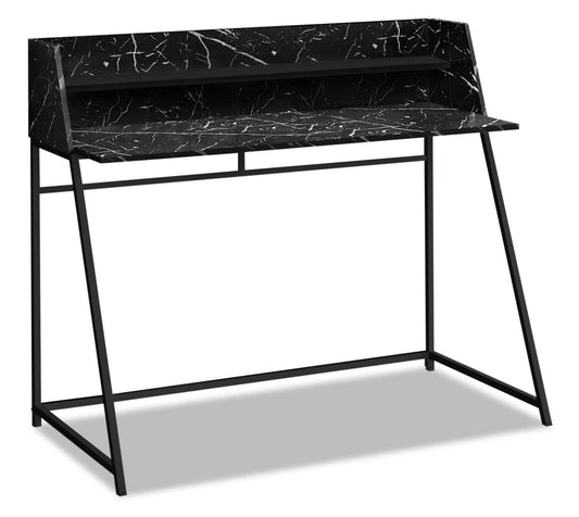 Bureau Lawson 47.25 - Aspect Marbre Noir|Bureau Lawson de 47,25 po - imitation de marbre noir