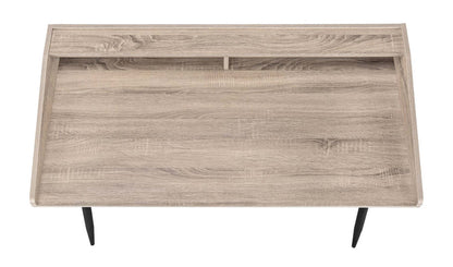 Bureau Jeremy 47.25 avec petite niche - Taupe|Bureau Jeremy de 47,25 po avec petite crédence - taupe