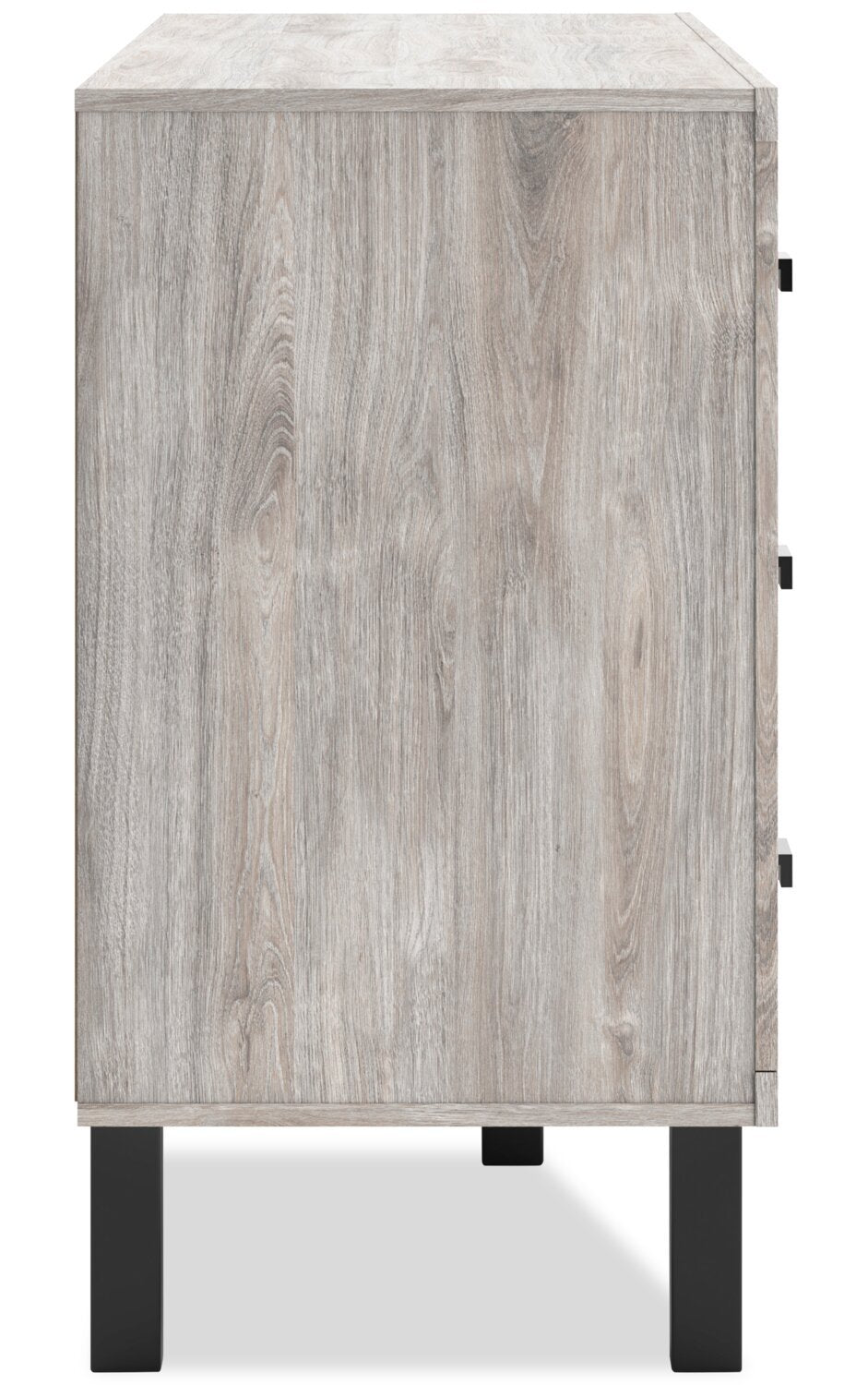 Commode Zen de 62 po (L) x 35,6 po (H) à 6 tiroirs pour la chambre à coucher - grise