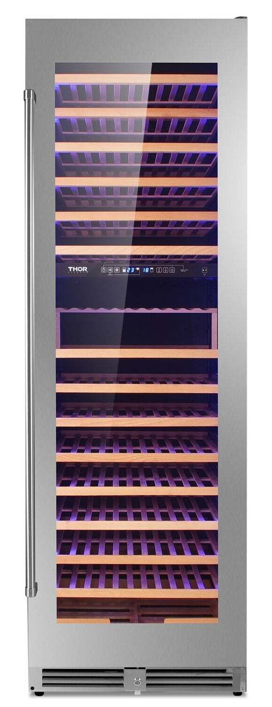 Réfrigérateur Thor de 16,1 pi³ et de 24 po à 1 porte - acier inoxydable - TWC2403DI | Thor 24 16.1 Cu. Ft. Single-Door Refrigerator - Stainless Steel - TWC2403DI