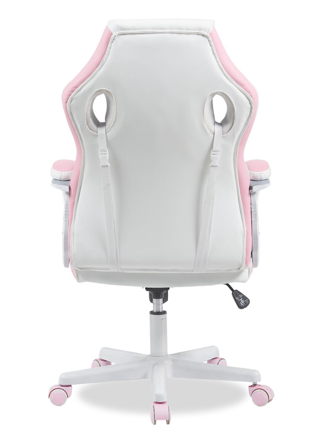 Chaise de jeu ergonomique Velocity 24 - Blanc et rose | Fauteuil de jeu ergonomique Velocity de 24 po - blanc et rose