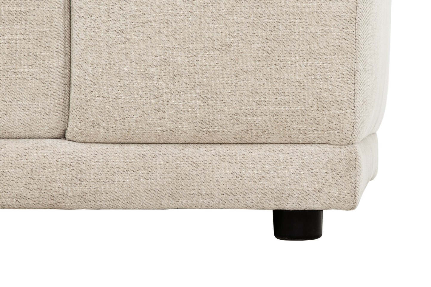 Canapé sectionnel modulaire Oaklyn Kort &amp; Co. 6 pièces en tissu avec poufs et coussins de siège capitonnés - beige